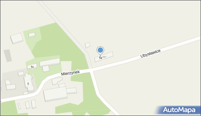 Mierzynek, Mierzynek, 5a, mapa Mierzynek