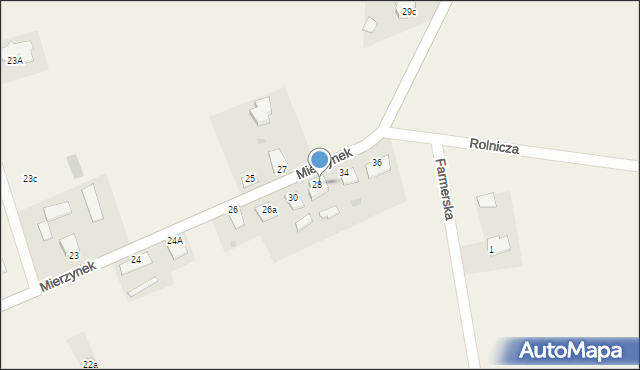 Mierzynek, Mierzynek, 32, mapa Mierzynek