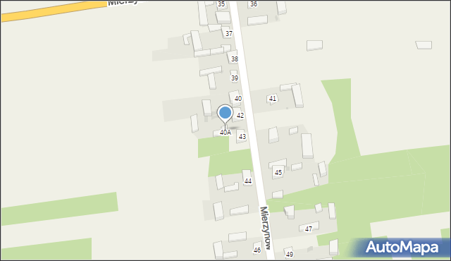 Mierzynów, Mierzynów, 42A, mapa Mierzynów