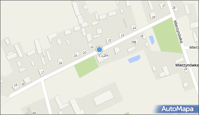 Mierzynówka, Mierzynówka, 25C, mapa Mierzynówka