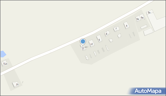 Mieścin, Mieścin, 11, mapa Mieścin