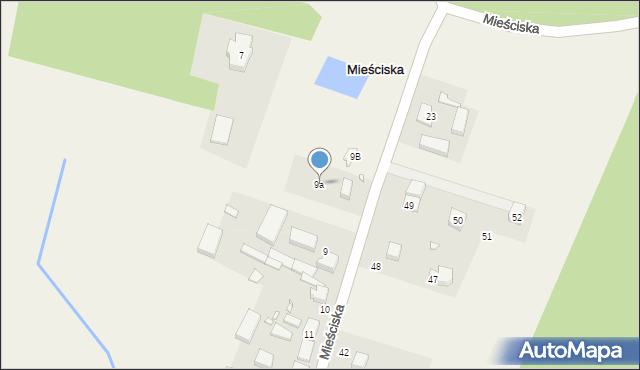 Mieściska, Mieściska, 9a, mapa Mieściska