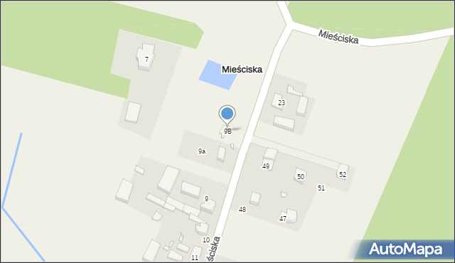 Mieściska, Mieściska, 9B, mapa Mieściska