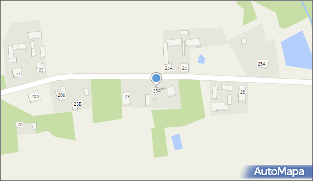Mięsy, Mięsy, 23A, mapa Mięsy
