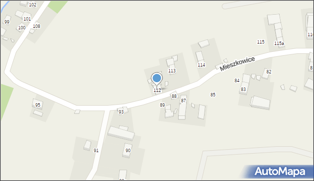 Mieszkowice, Mieszkowice, 112, mapa Mieszkowice