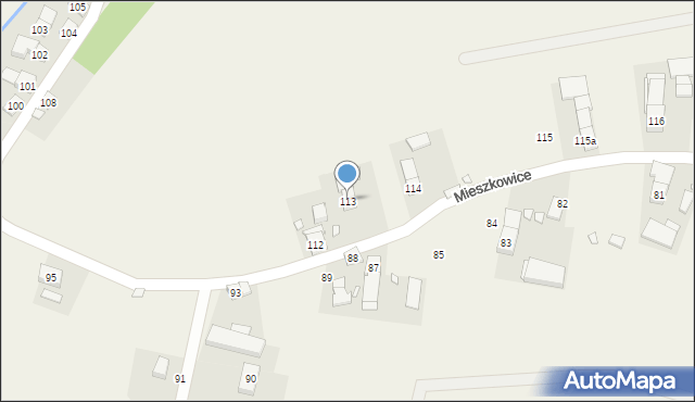 Mieszkowice, Mieszkowice, 113, mapa Mieszkowice
