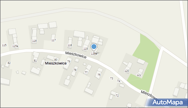 Mieszkowice, Mieszkowice, 119a, mapa Mieszkowice