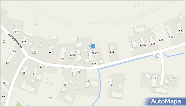 Mieszkowice, Mieszkowice, 129a, mapa Mieszkowice