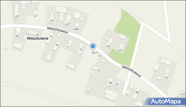 Mieszkowice, Mieszkowice, 73, mapa Mieszkowice