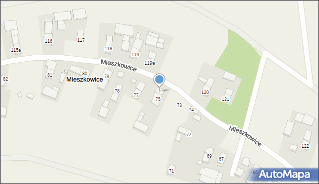Mieszkowice, Mieszkowice, 77a, mapa Mieszkowice