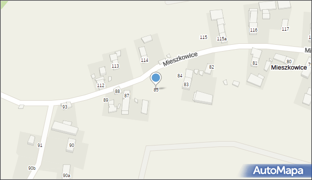 Mieszkowice, Mieszkowice, 85, mapa Mieszkowice