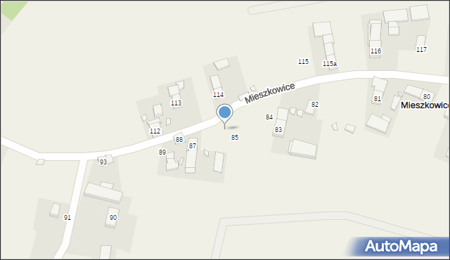 Mieszkowice, Mieszkowice, 86, mapa Mieszkowice