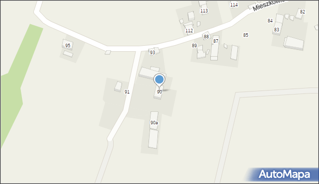 Mieszkowice, Mieszkowice, 90, mapa Mieszkowice