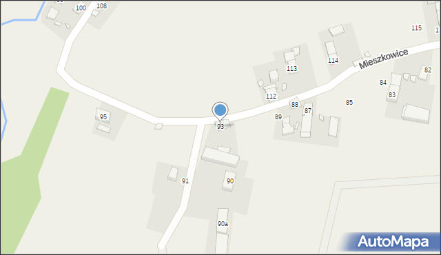 Mieszkowice, Mieszkowice, 93, mapa Mieszkowice