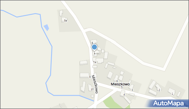 Mieszkowo, Mieszkowo, 7, mapa Mieszkowo