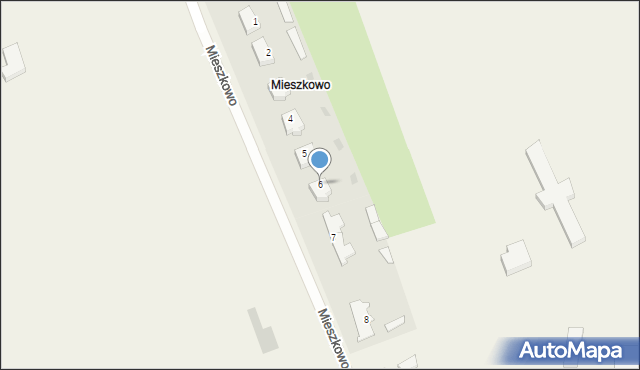 Mieszkowo, Mieszkowo, 6, mapa Mieszkowo