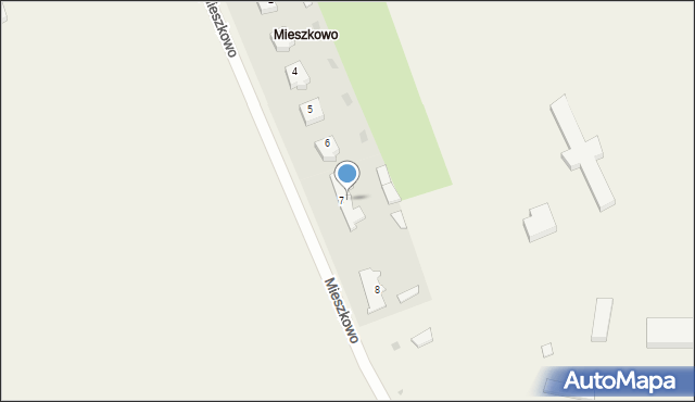 Mieszkowo, Mieszkowo, 7a, mapa Mieszkowo