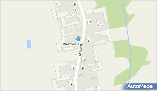 Mieszołki, Mieszołki, 5, mapa Mieszołki