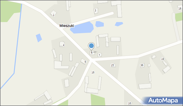 Mieszuki, Mieszuki, 5, mapa Mieszuki