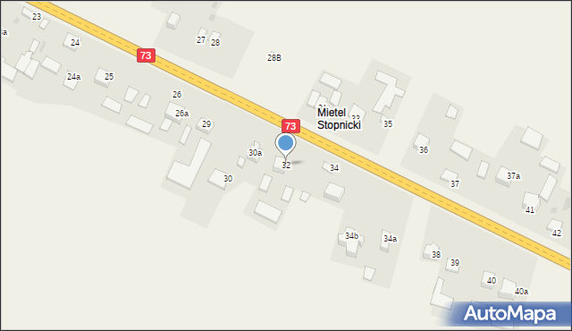 Mietel, Mietel, 32, mapa Mietel