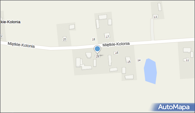 Miętkie-Kolonia, Miętkie-Kolonia, 19, mapa Miętkie-Kolonia