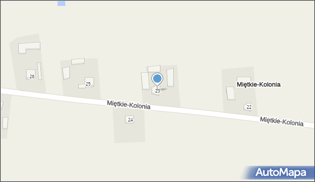 Miętkie-Kolonia, Miętkie-Kolonia, 23, mapa Miętkie-Kolonia