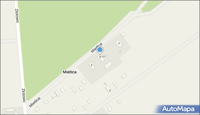 Mietlica, Mietlica, 5, mapa Mietlica