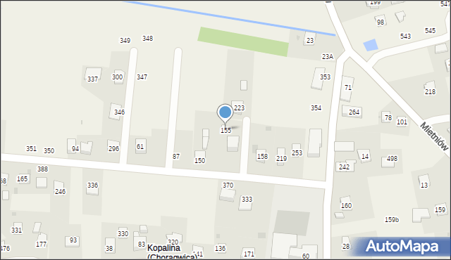 Mietniów, Mietniów, 155, mapa Mietniów