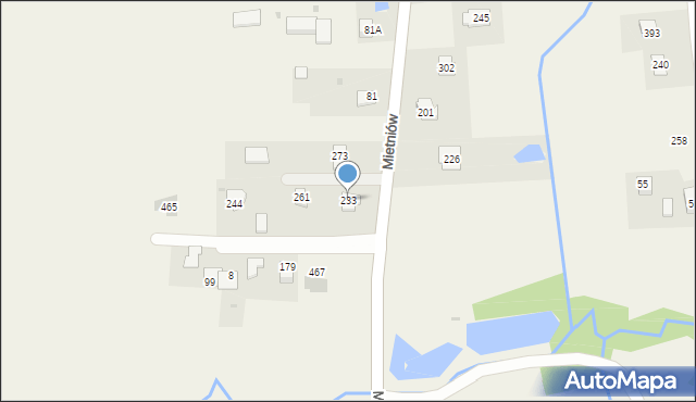 Mietniów, Mietniów, 233, mapa Mietniów
