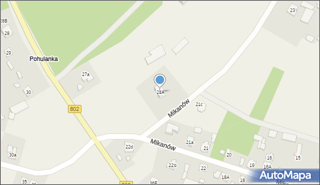 Mikanów, Mikanów, 24A, mapa Mikanów
