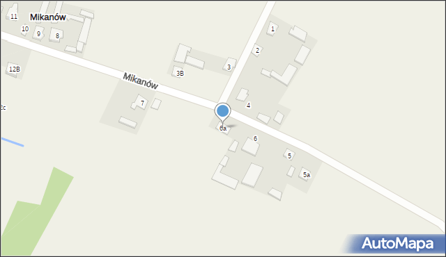 Mikanów, Mikanów, 6a, mapa Mikanów
