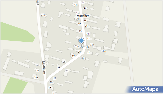 Mikłasze, Mikłasze, 31, mapa Mikłasze