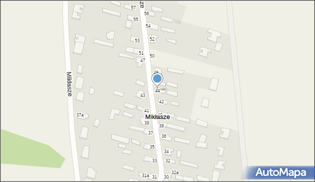 Mikłasze, Mikłasze, 44, mapa Mikłasze