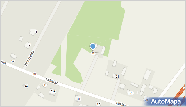 Miklesz, Miklesz, 32, mapa Miklesz