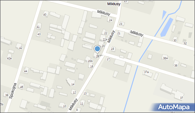 Mikłusy, Mikłusy, 18, mapa Mikłusy