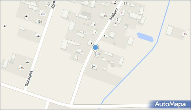 Mikłusy, Mikłusy, 3, mapa Mikłusy