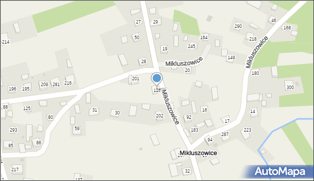 Mikluszowice, Mikluszowice, 126, mapa Mikluszowice