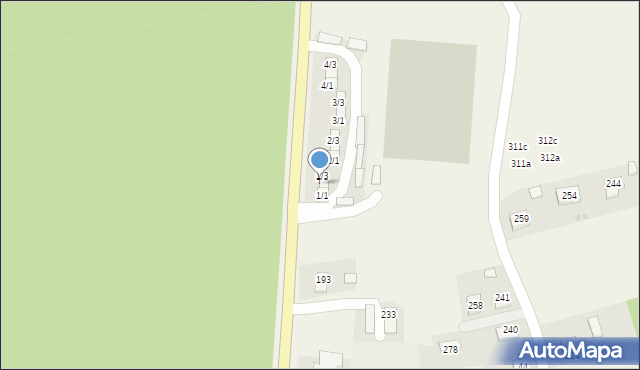 Mikluszowice, Mikluszowice, 1b, mapa Mikluszowice