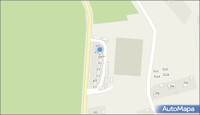 Mikluszowice, Mikluszowice, 3/3, mapa Mikluszowice