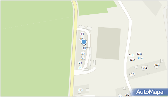 Mikluszowice, Mikluszowice, 3a, mapa Mikluszowice