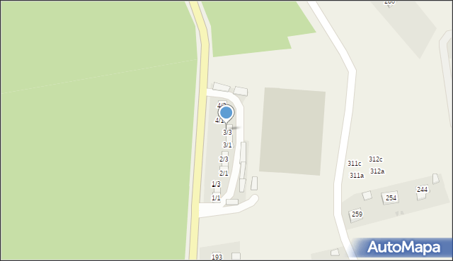 Mikluszowice, Mikluszowice, 3c, mapa Mikluszowice