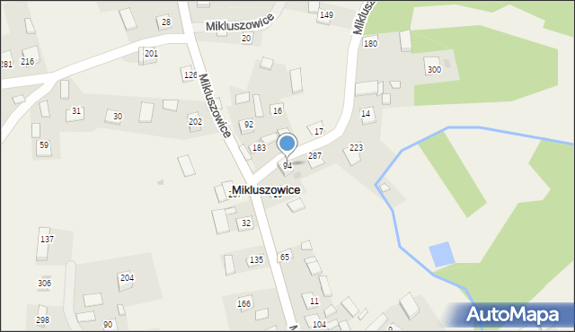 Mikluszowice, Mikluszowice, 94, mapa Mikluszowice