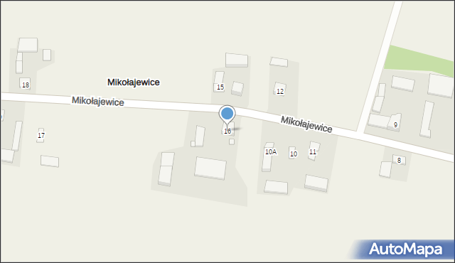 Mikołajewice, Mikołajewice, 16, mapa Mikołajewice