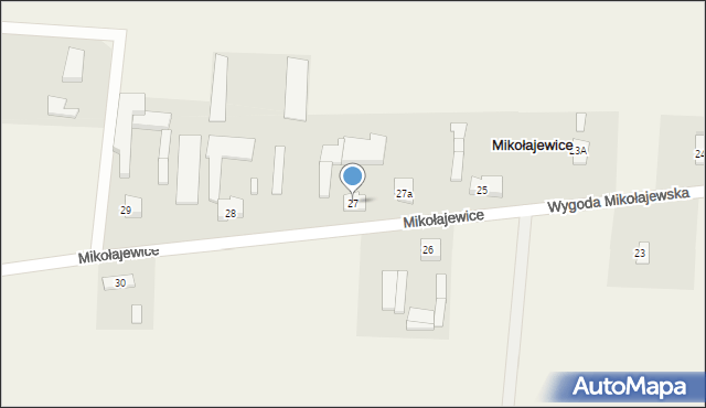 Mikołajewice, Mikołajewice, 27, mapa Mikołajewice