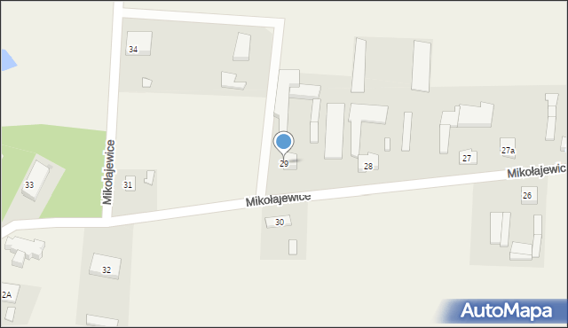 Mikołajewice, Mikołajewice, 29, mapa Mikołajewice