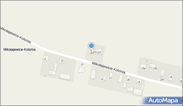Mikołajewice, Mikołajewice-Kolonia, 11b, mapa Mikołajewice