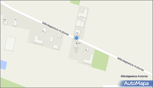 Mikołajewice, Mikołajewice-Kolonia, 7b, mapa Mikołajewice