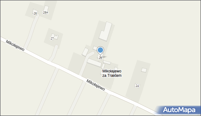 Mikołajewo, Mikołajewo, 26, mapa Mikołajewo