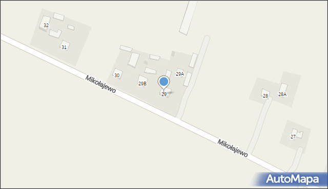 Mikołajewo, Mikołajewo, 29, mapa Mikołajewo