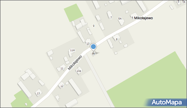 Mikołajewo, Mikołajewo, 8b, mapa Mikołajewo
